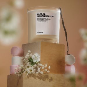 Floral Marshmallow Candle
